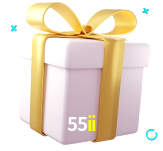 Receba seus bônus de boas-vindas no 55ii